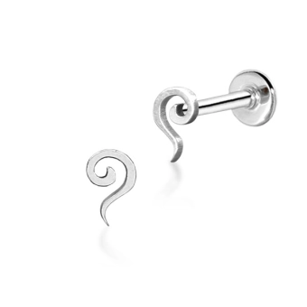 Stalowy labret Swirl