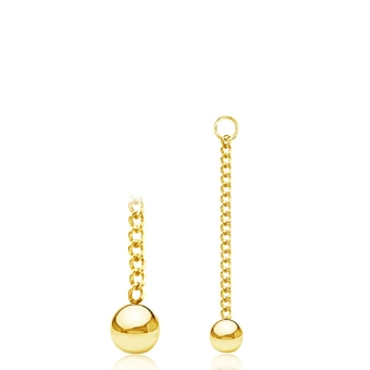Golden connecting chain One ball