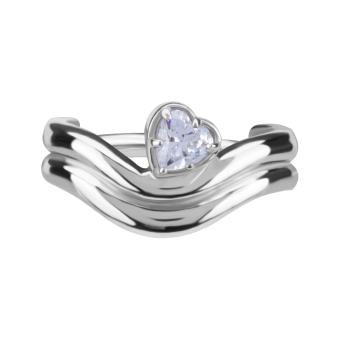 Helix conch clicker Wave with crystal heart