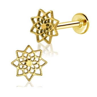 Złoty labret Dahlia