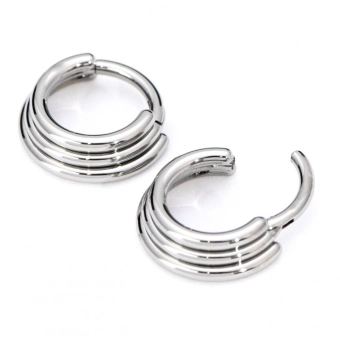 Titanium helix septum clicker Triple ring