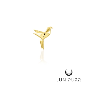 Paper polly ozdoba push-in z żółtego złota 14k