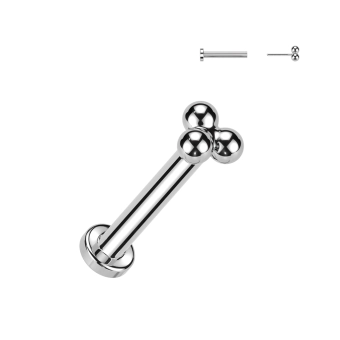 Tytanowy labret push-in Trinity