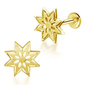 Złoty labret Flower