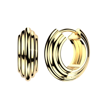 Złoty clicker do ucha  Multi ring