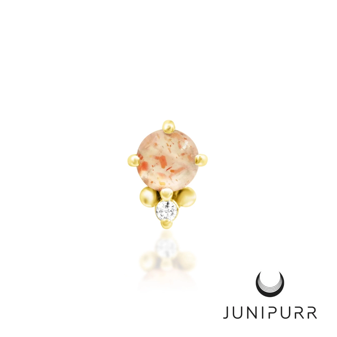 Rosalind push-in top yellow gold 14k