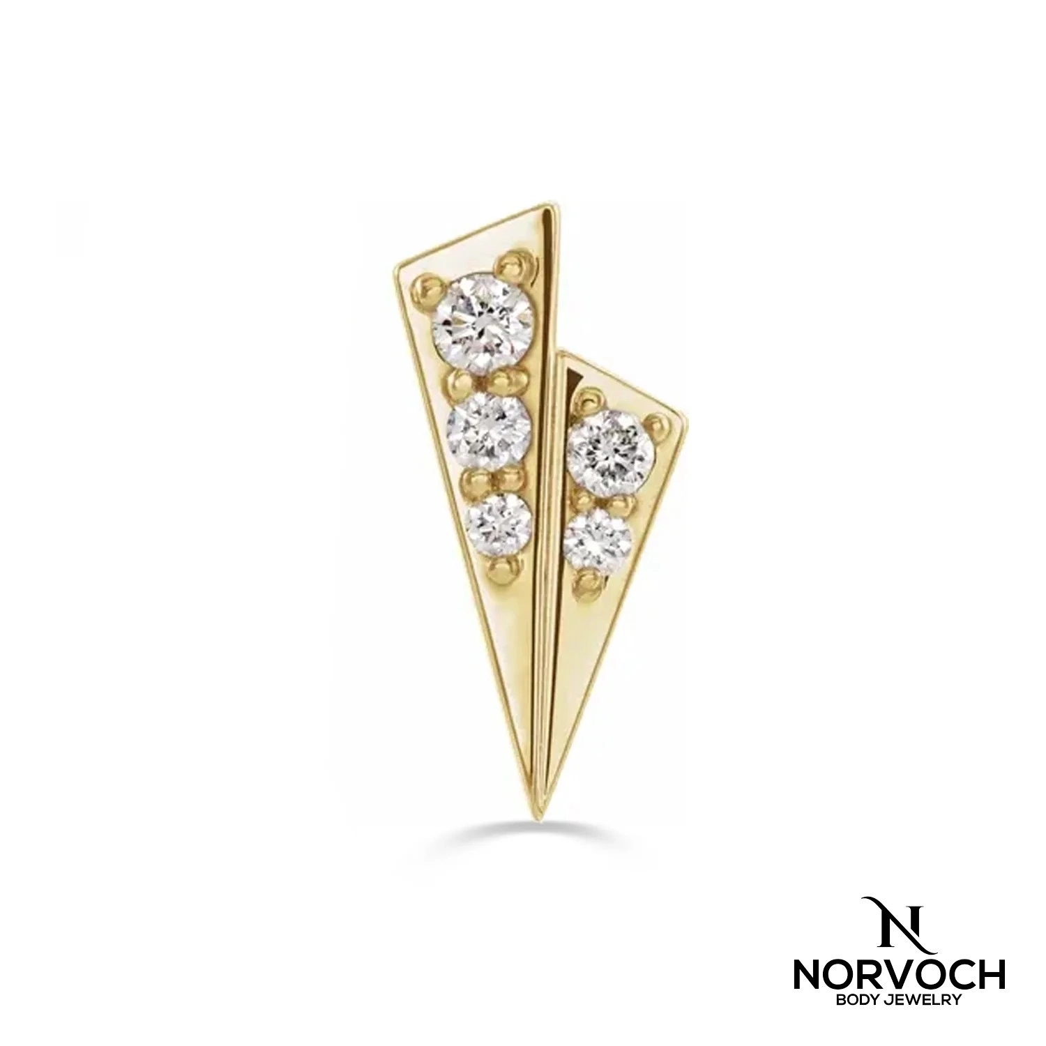 Alla push-in top 14k yellow gold ( right side )