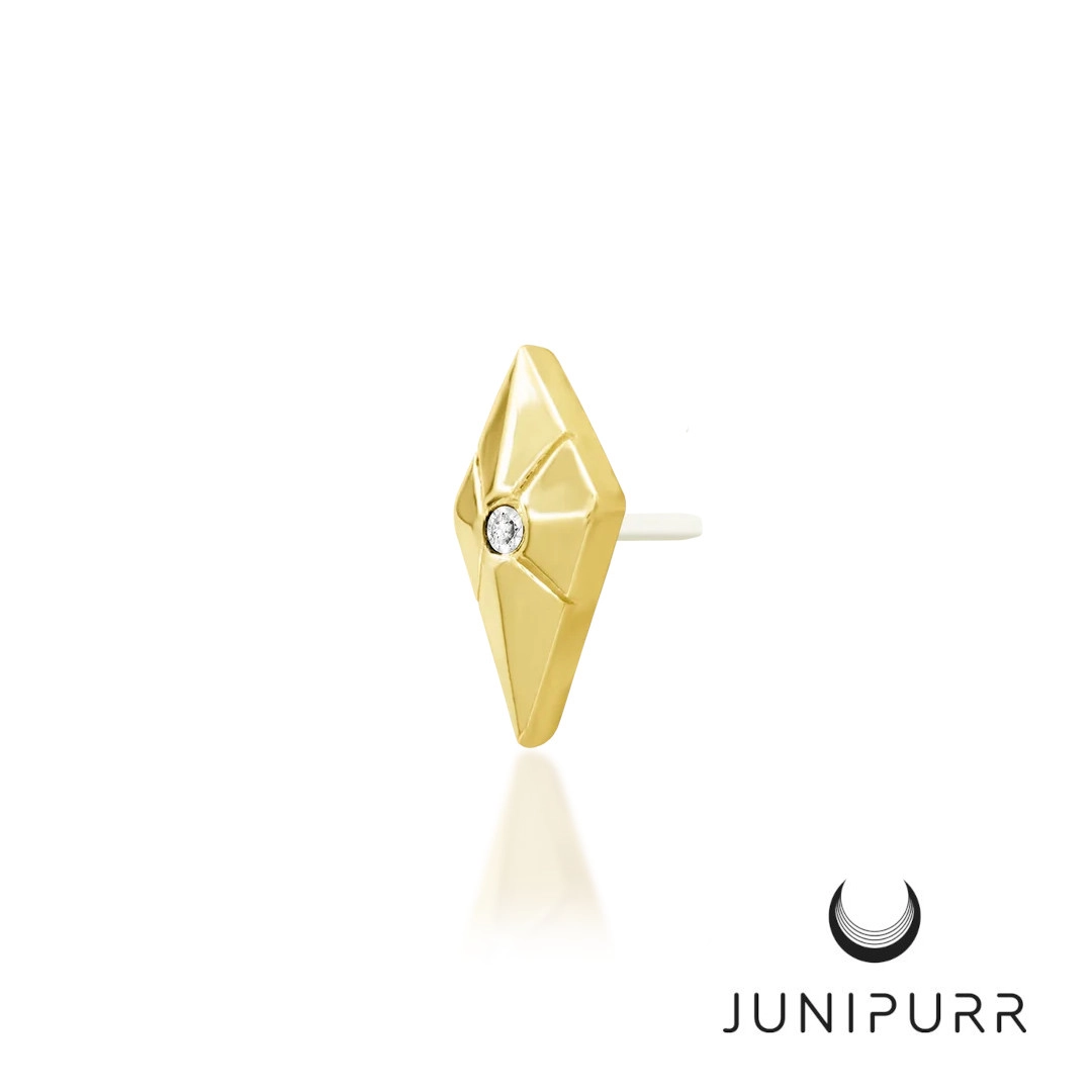 Vesper push-in top yellow gold 14k