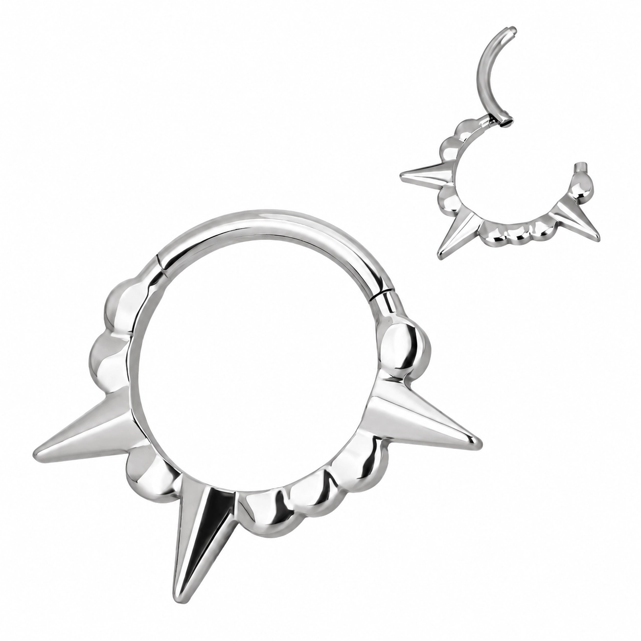 Tytanowy helix daith septum clicker Riot