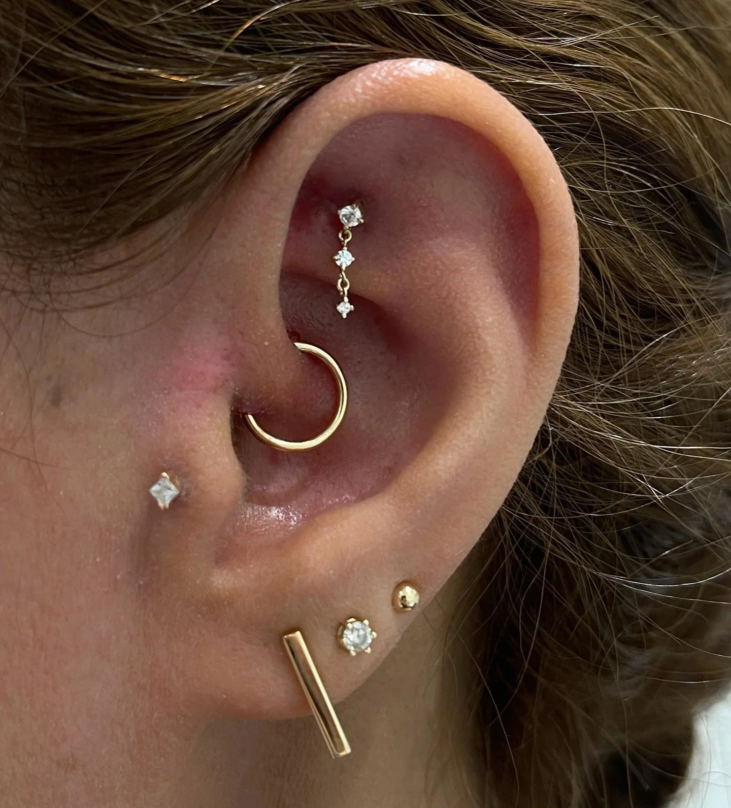 Kiera ozdoba push-in z żółtego złota 14k