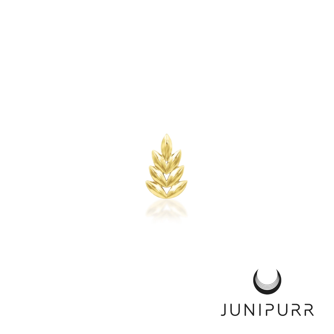 Forest ozdoba push-in z żółtego złota 14k