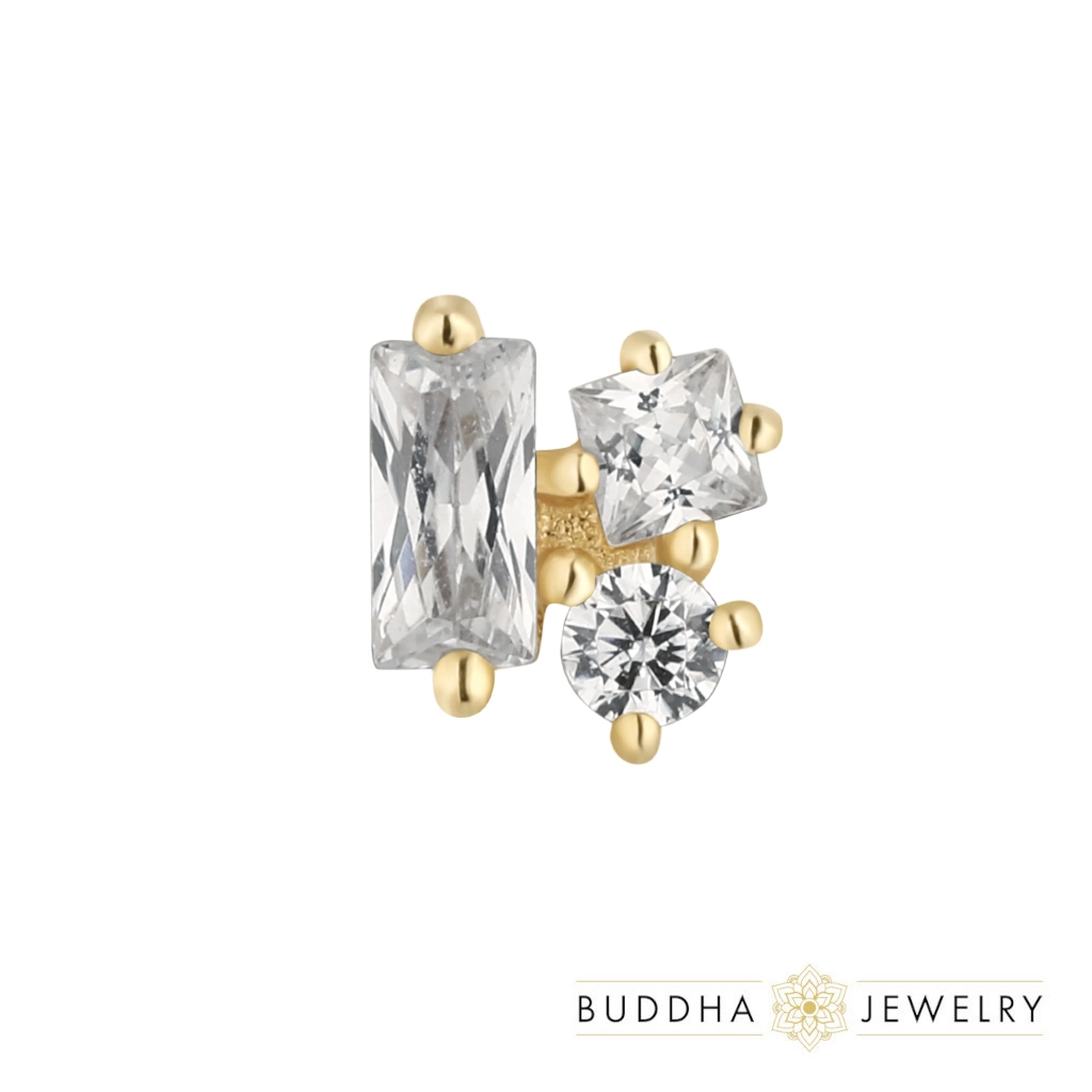 Mood ozdoba push-in z żółtego złota 14k