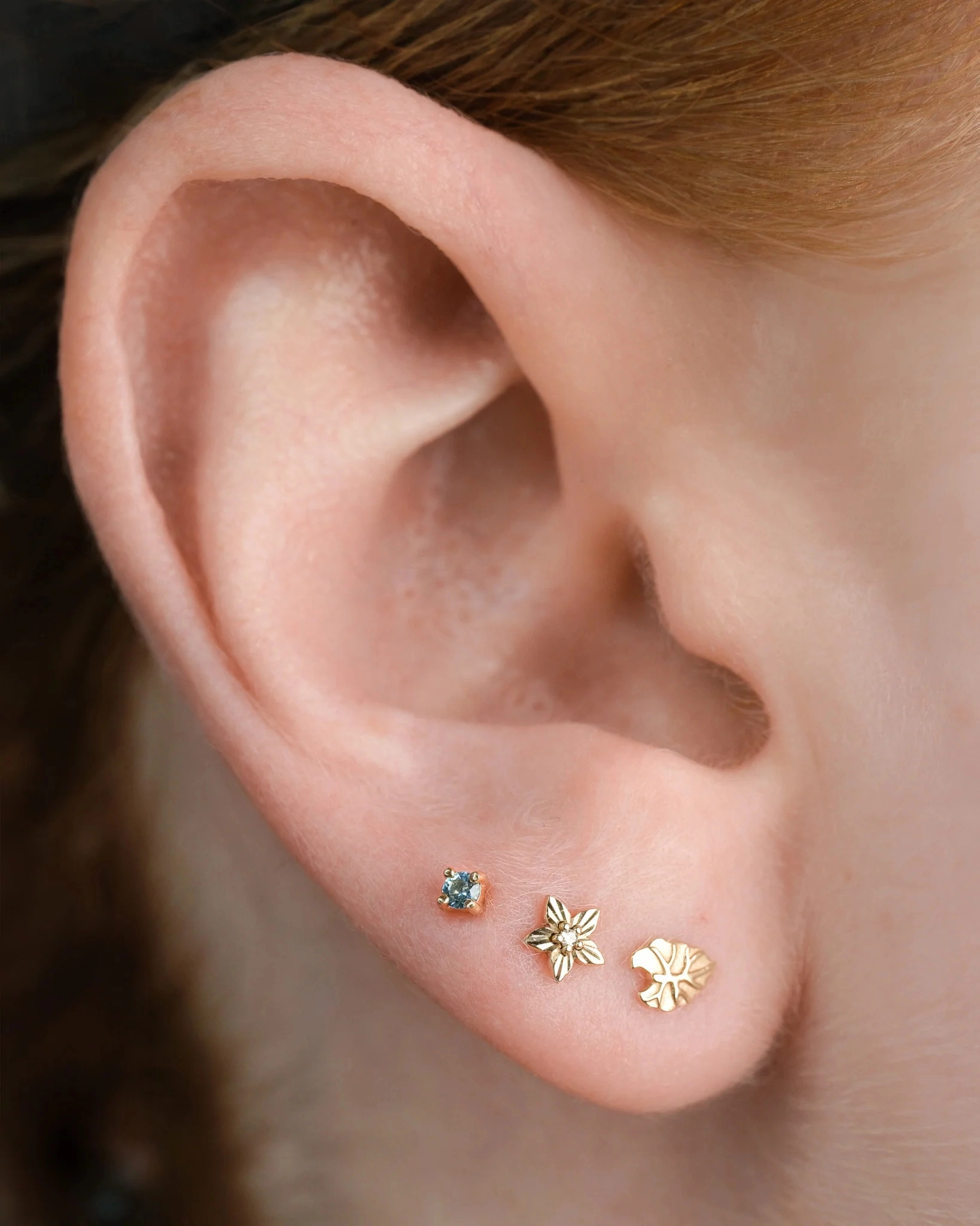 Lula Diamond push-in top 14k yellow gold