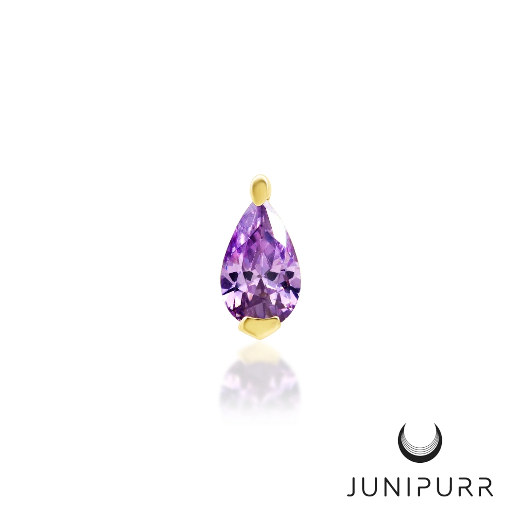 Hyacinth ozdoba push-in z żółtego złota 14k