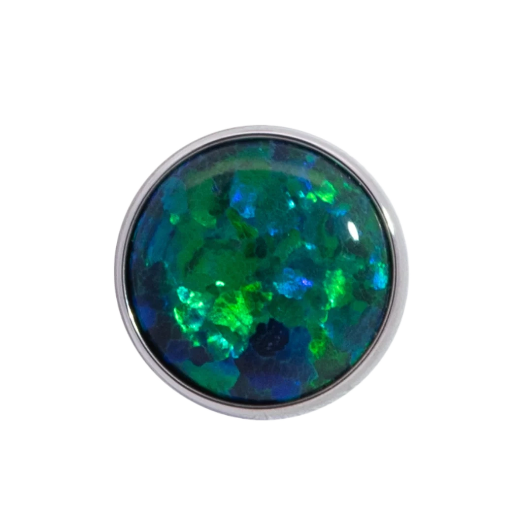 Peacock Blue Opal Junipurr tytanowa ozdoba push-in