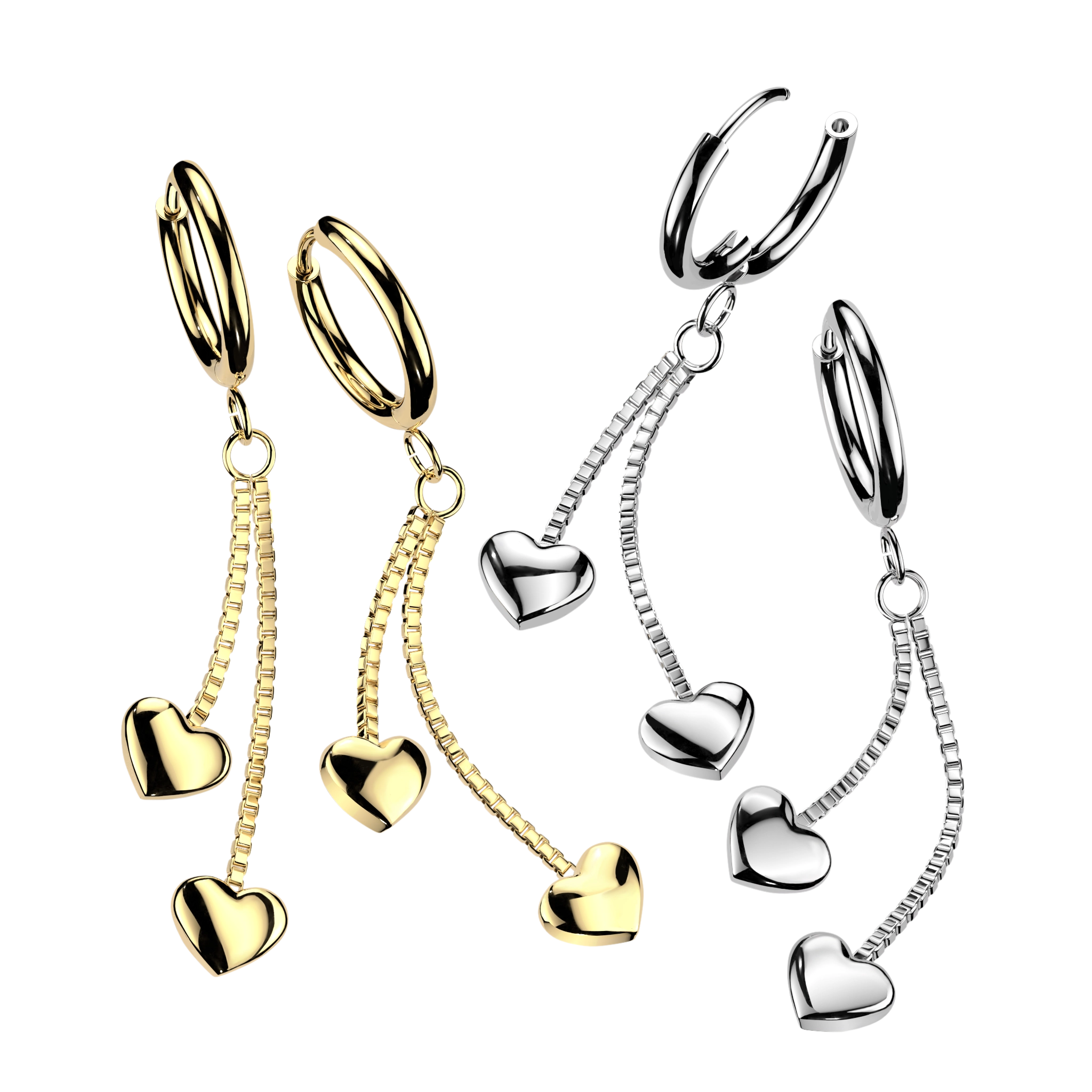 Steel erlobe clicker Heartfall clicker