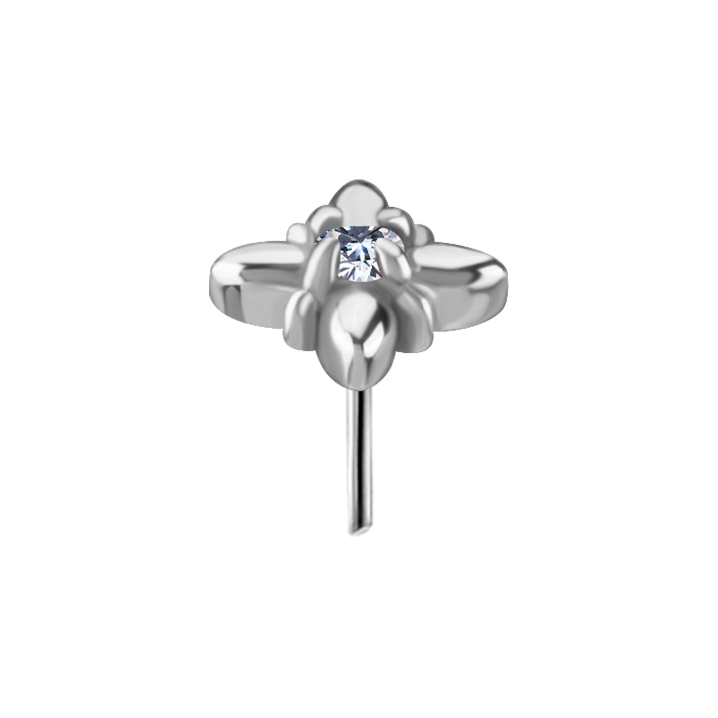 Aster push-in top with clear gem
