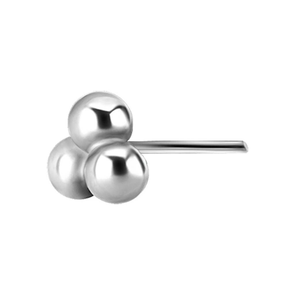 18k white gold trinity push-in top