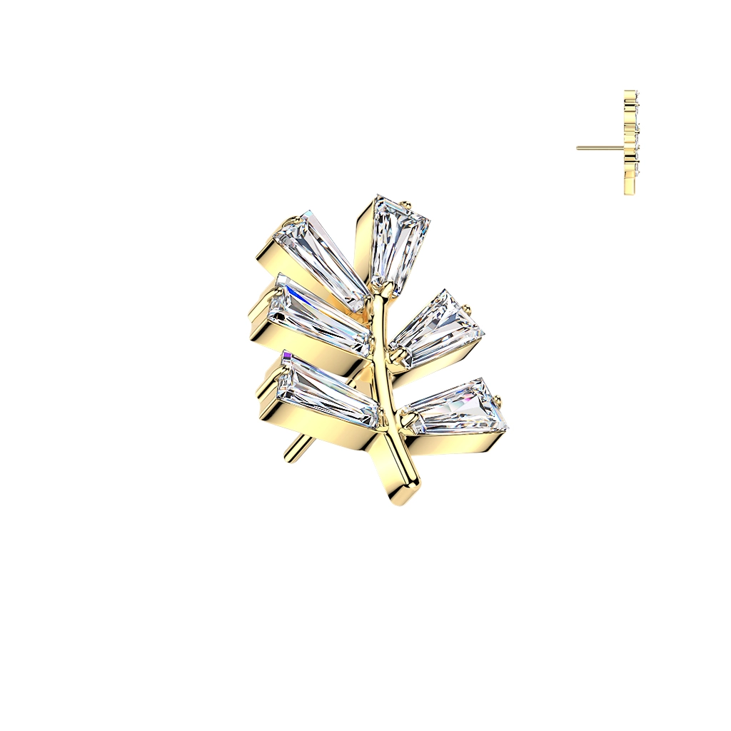 Gold push-in end Crystal Hoya