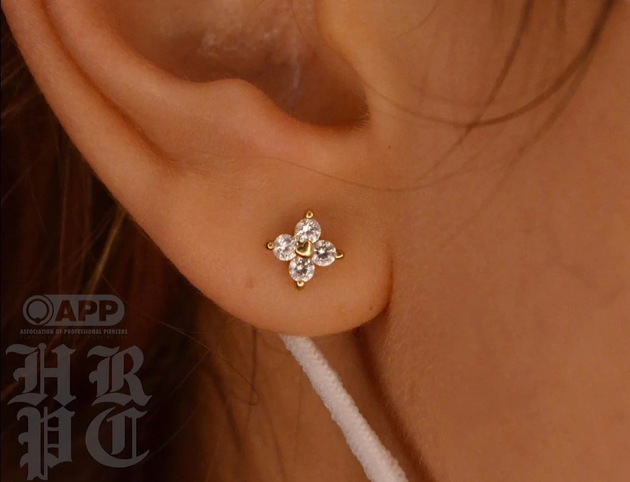 Corazon push-in top 14k yellow gold