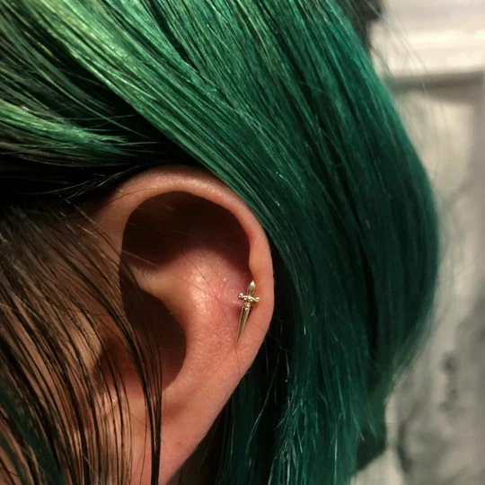 Looking Sharp ozdoba push-in z żółtego złota 14k