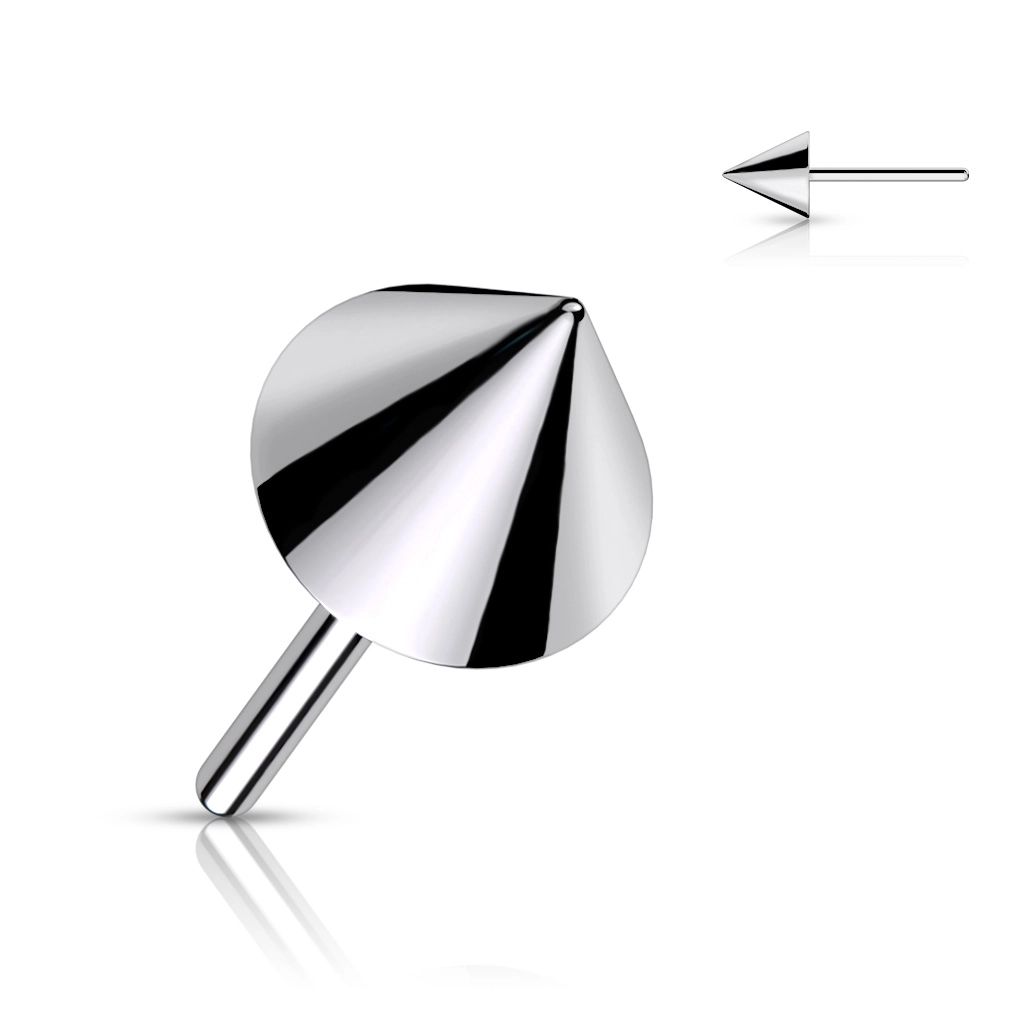 Titanium push-in spike top