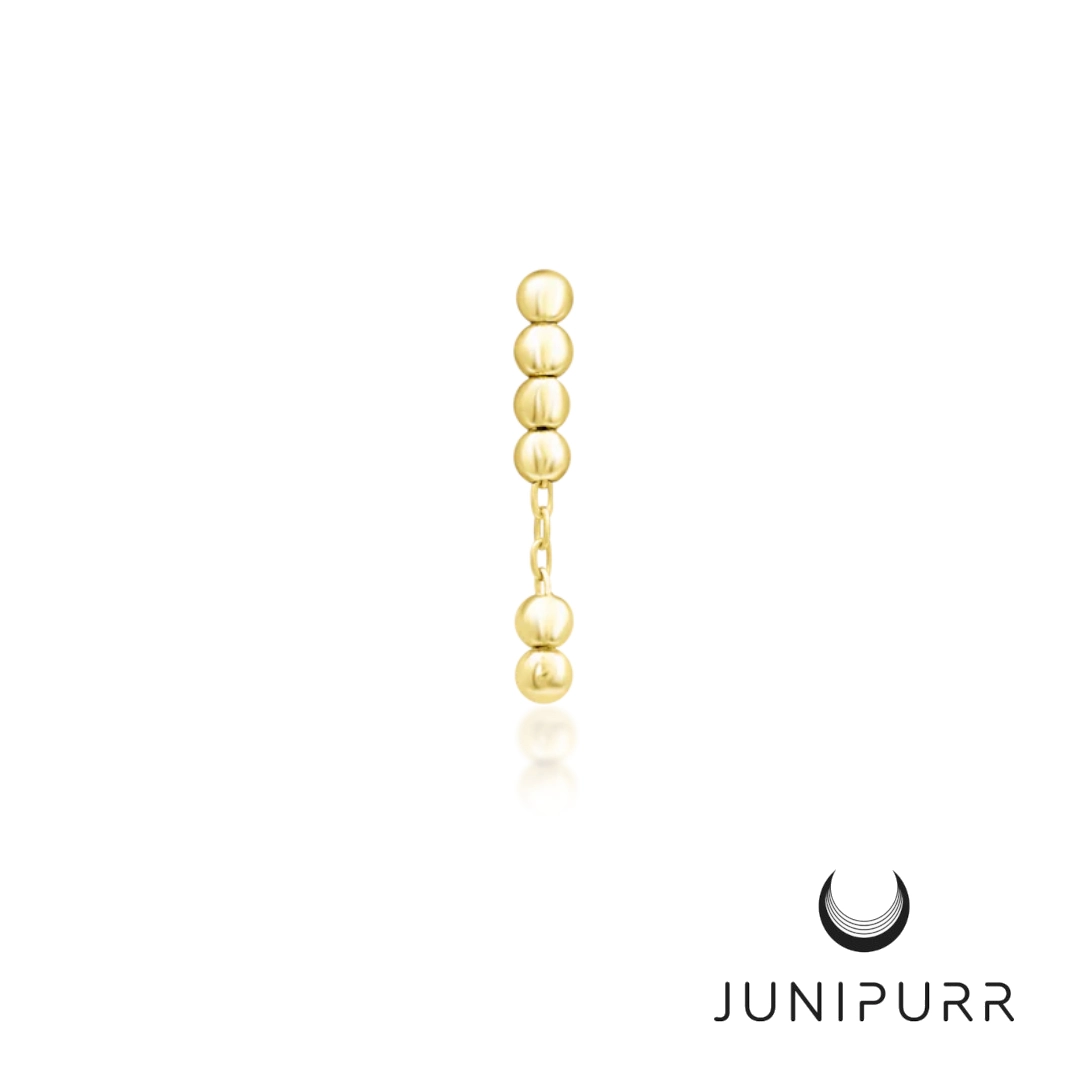 Lennon ozdoba push-in z żółtego złota 14k