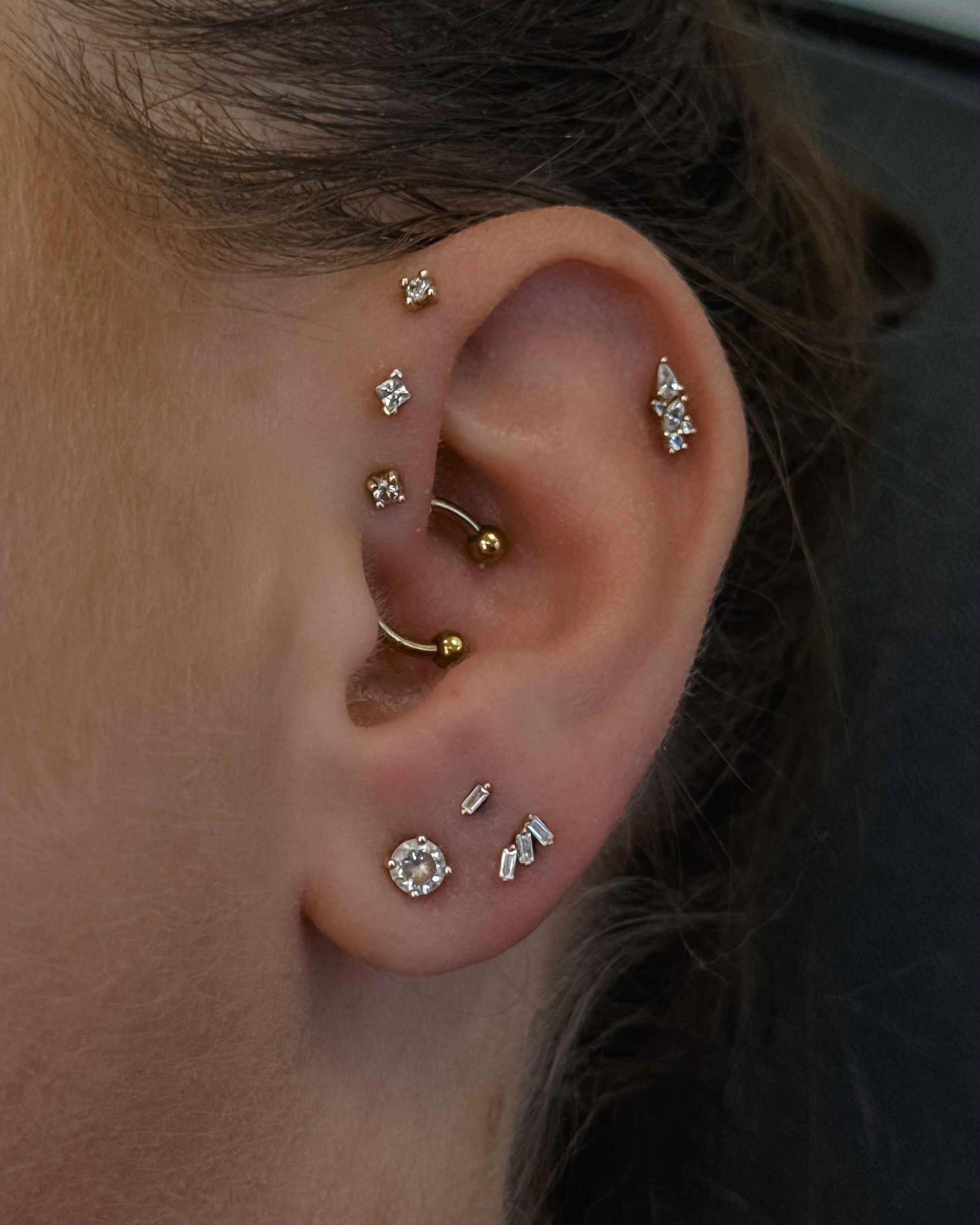 Celestial push-in top 14k yellow gold
