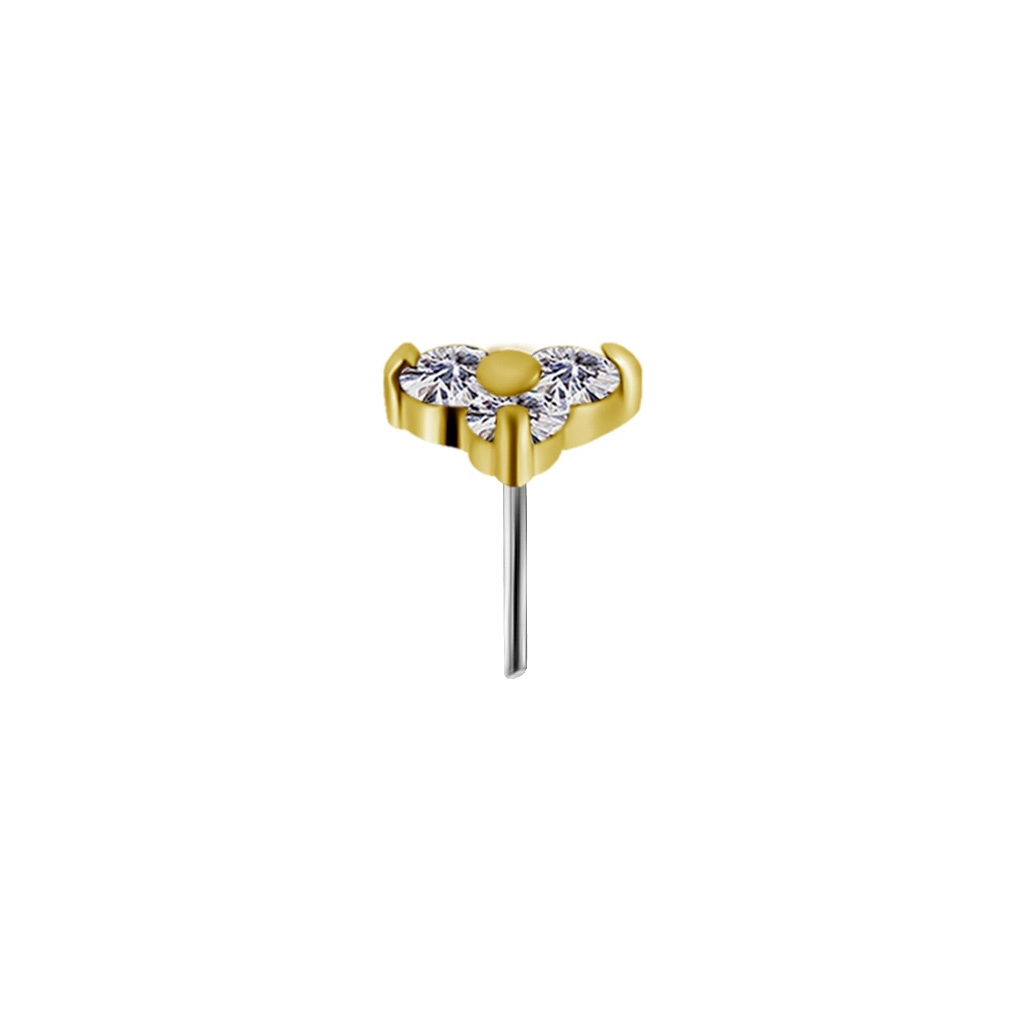 Lab-grown diamonds trinity prong set 18k