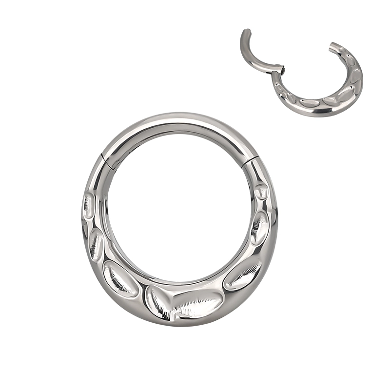 Tytanowy septum daith clicker Melt