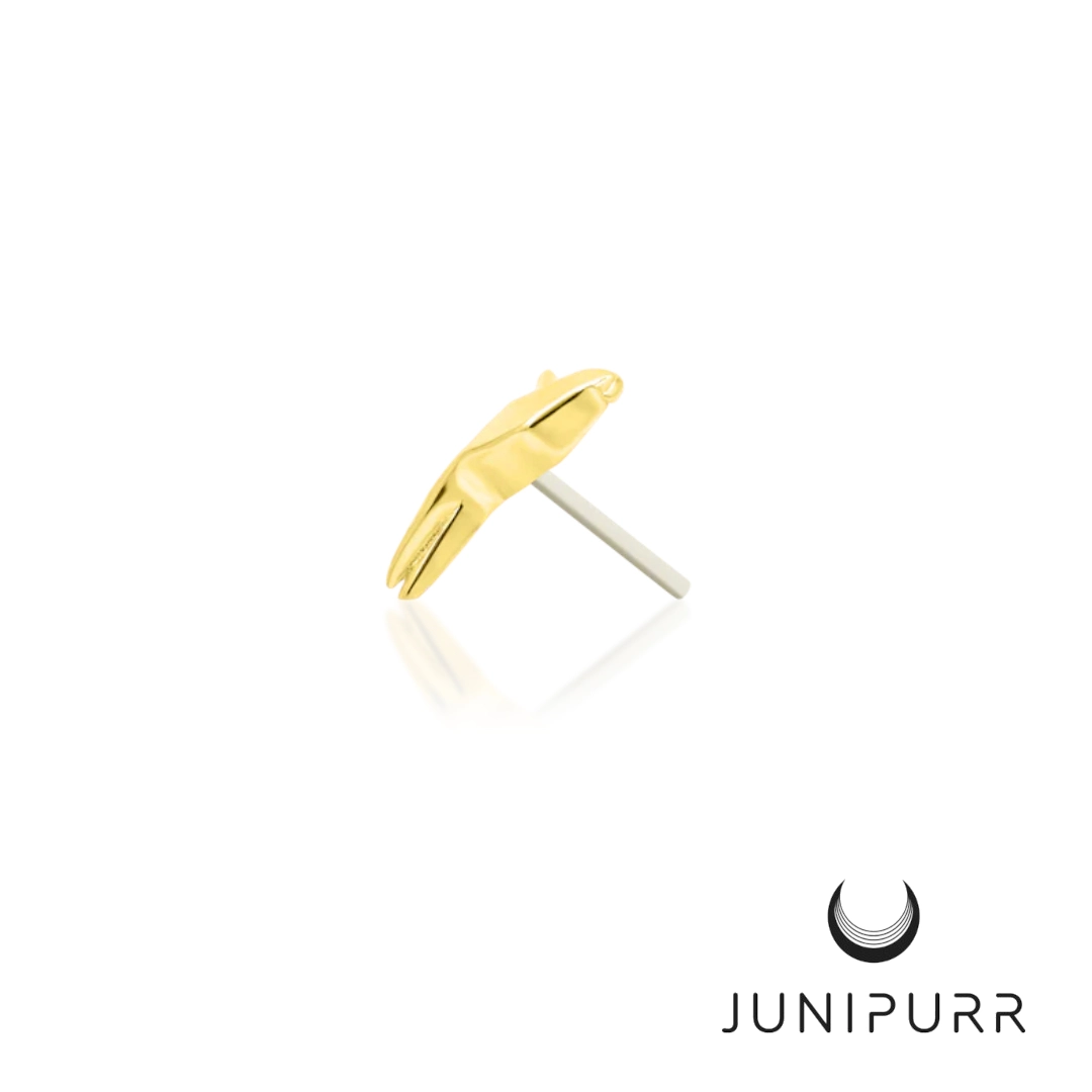 Paper polly ozdoba push-in z żółtego złota 14k