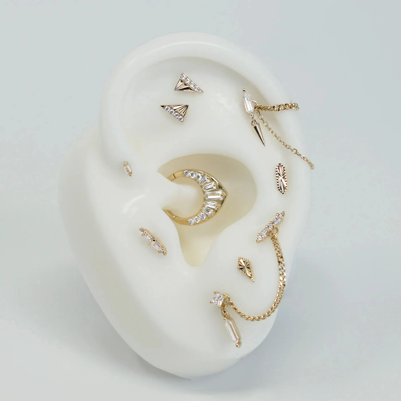 Musea push-in top 14k yellow gold