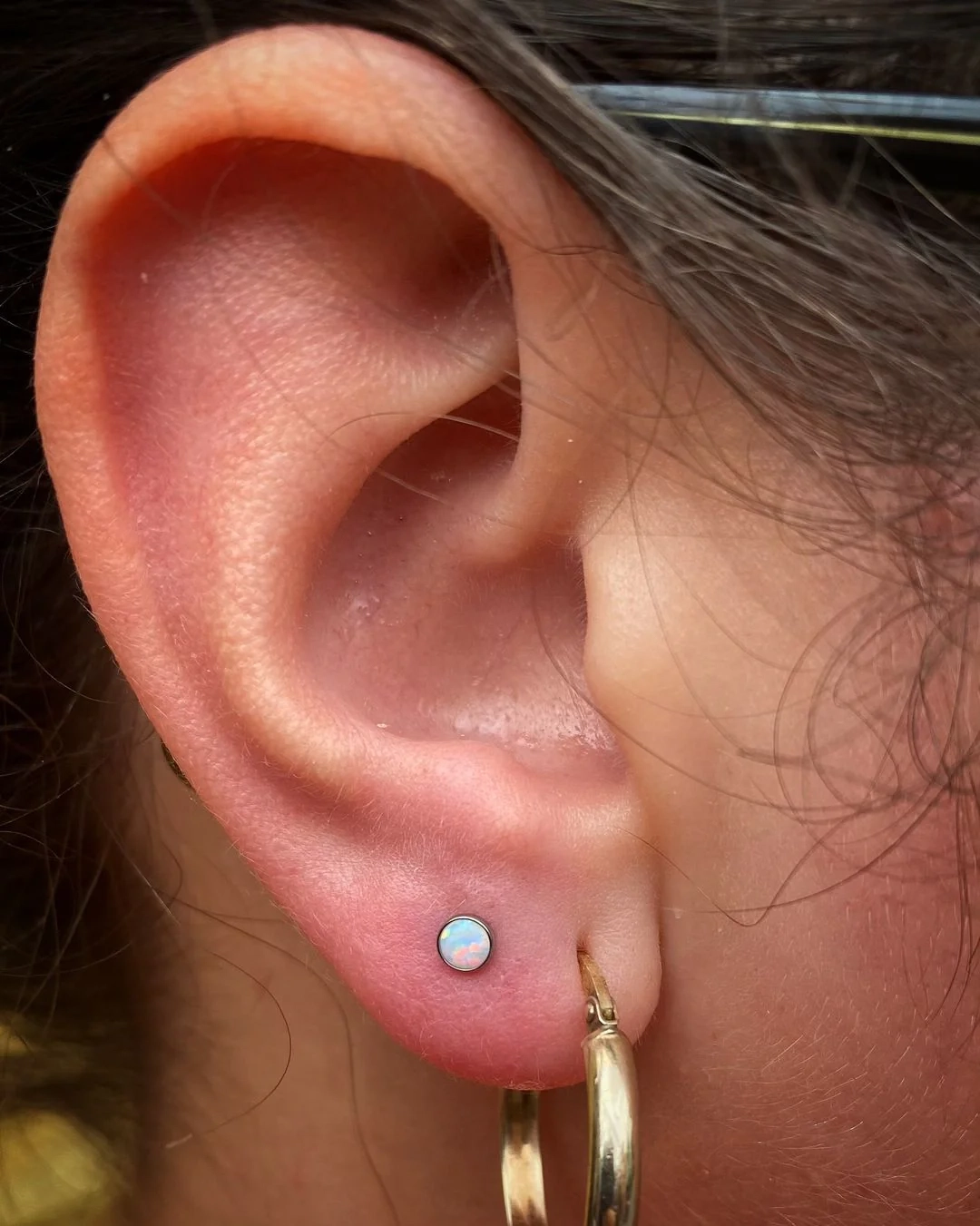 White Opal Junipurr tytanowa ozdoba push-in