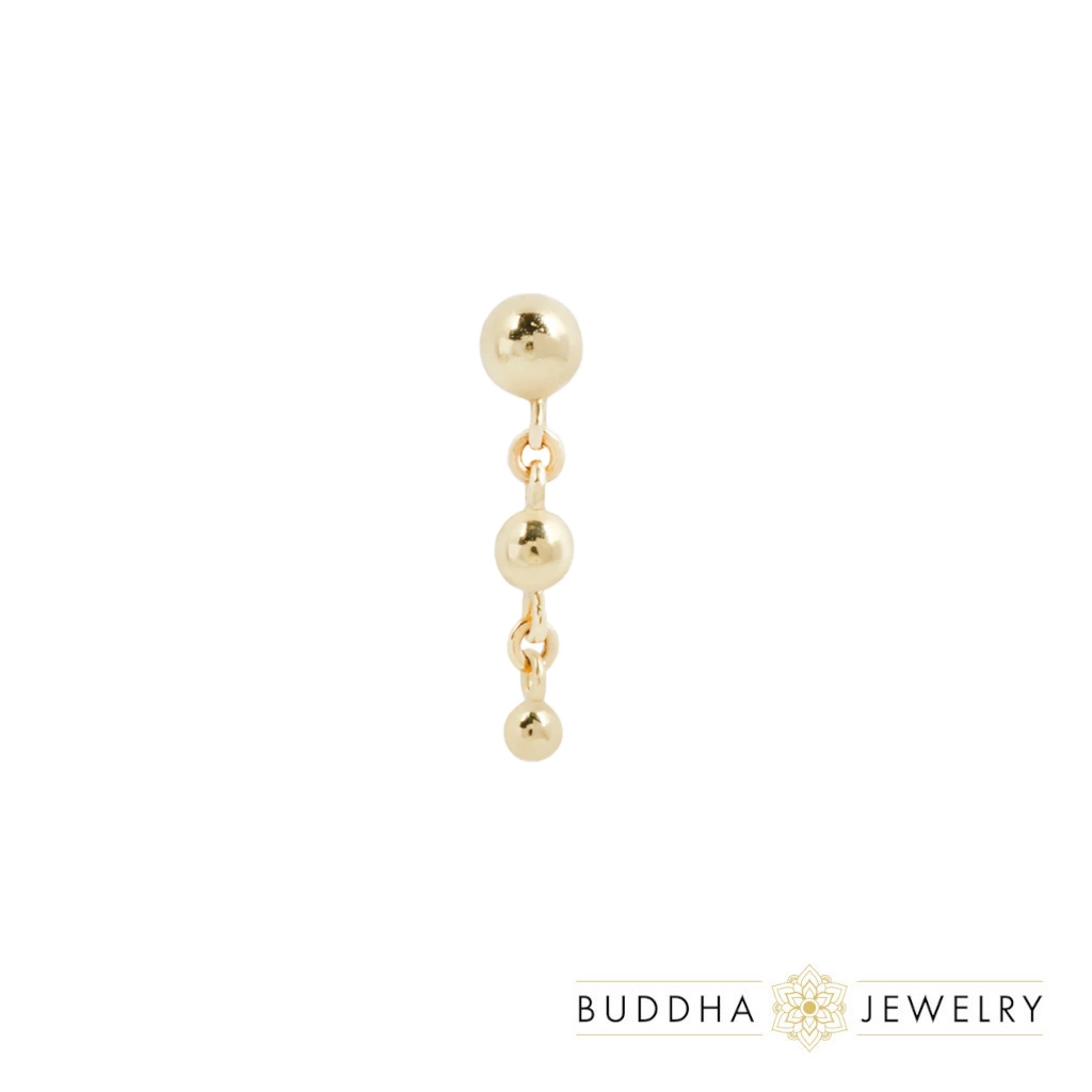 Inanna ozdoba push-in z żółtego złota 14k