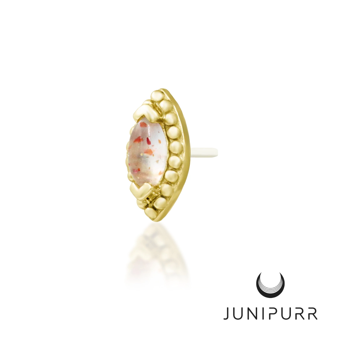 Glorie ozdoba push-in z żółtego złota 14k