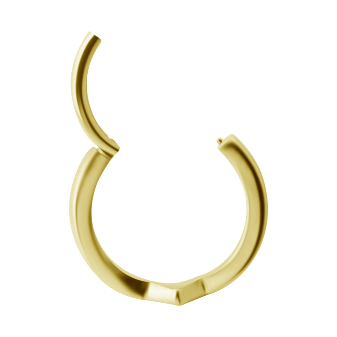 Gold helix conch clicker V-line