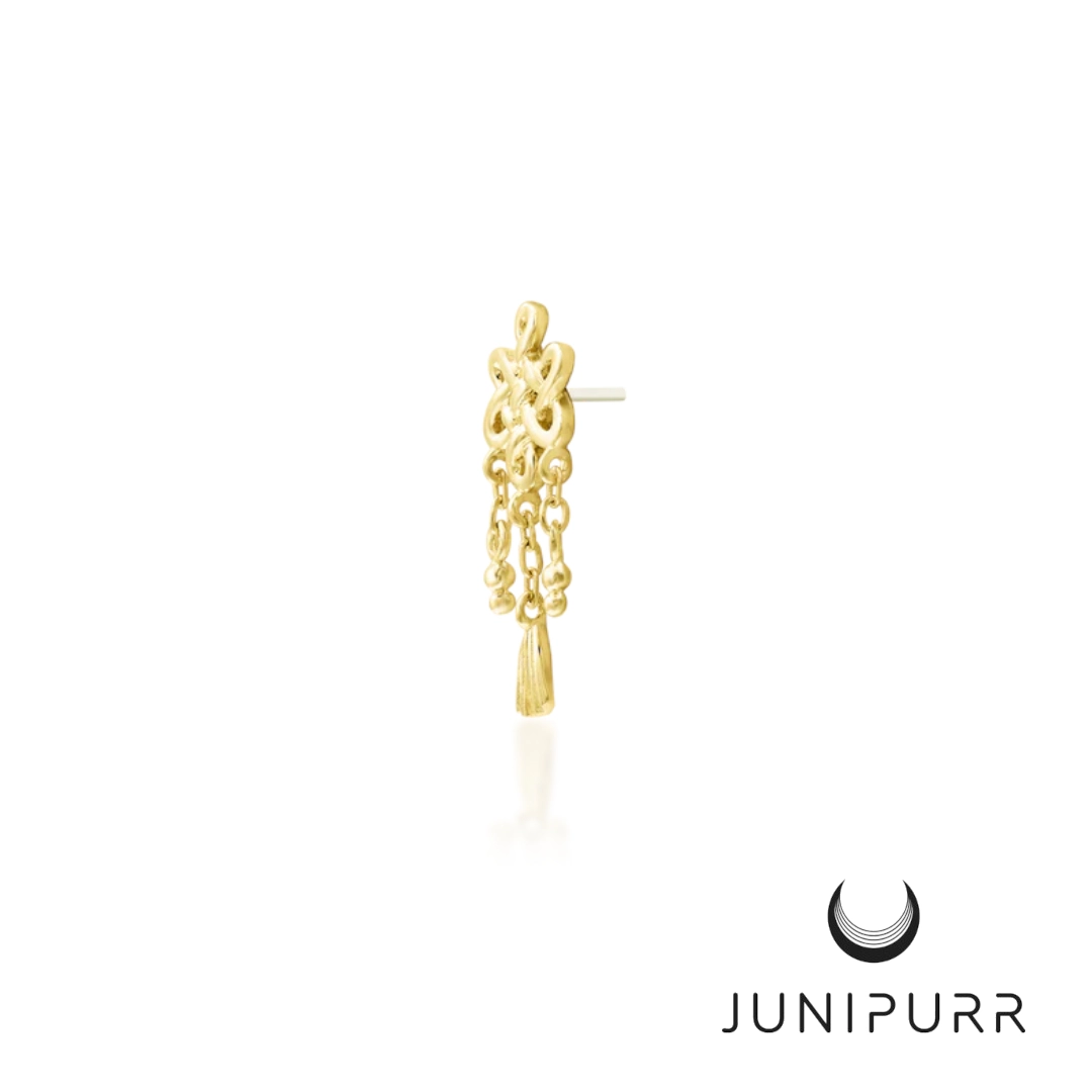 Pan Chang ozdoba push-in z żółtego złota 14k