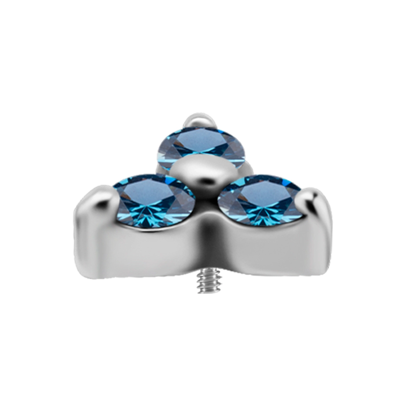 Labret Crystal Trinity błękitne kryształki