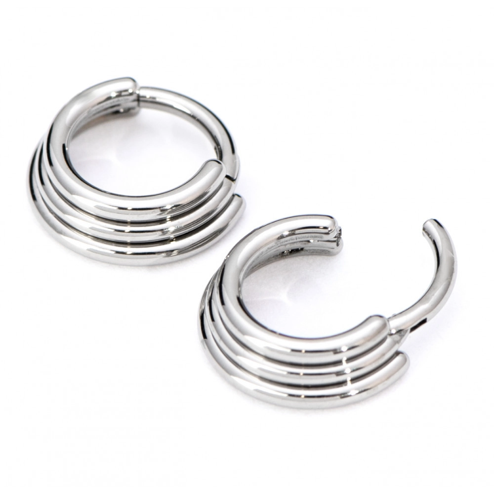Titanium helix septum clicker Triple ring