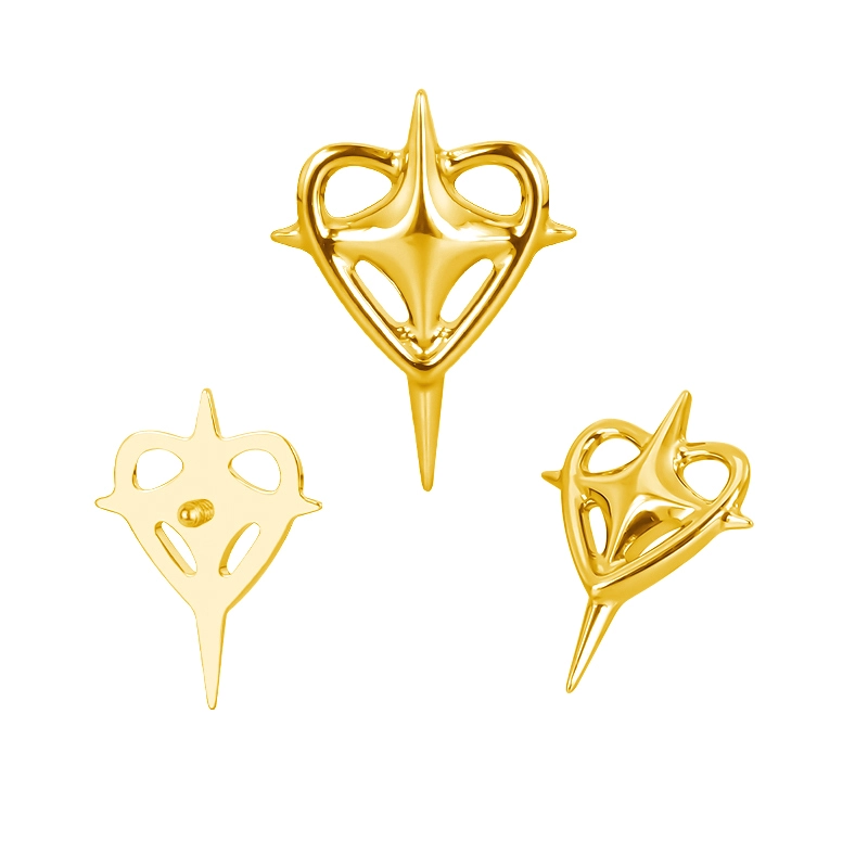 Złoty tytanowy labret Sigil