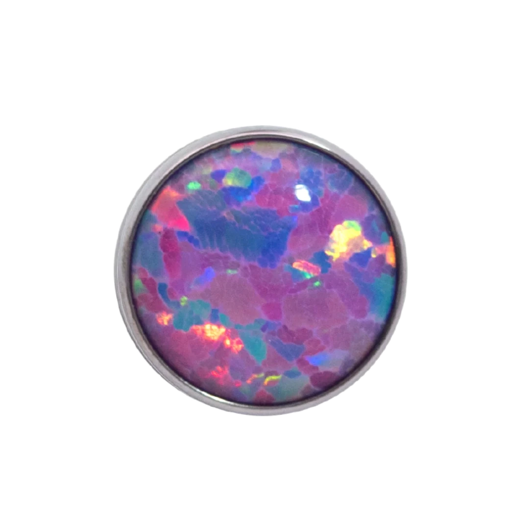 Pink Lavender Opal Junipurr tytanowa ozdoba push-in