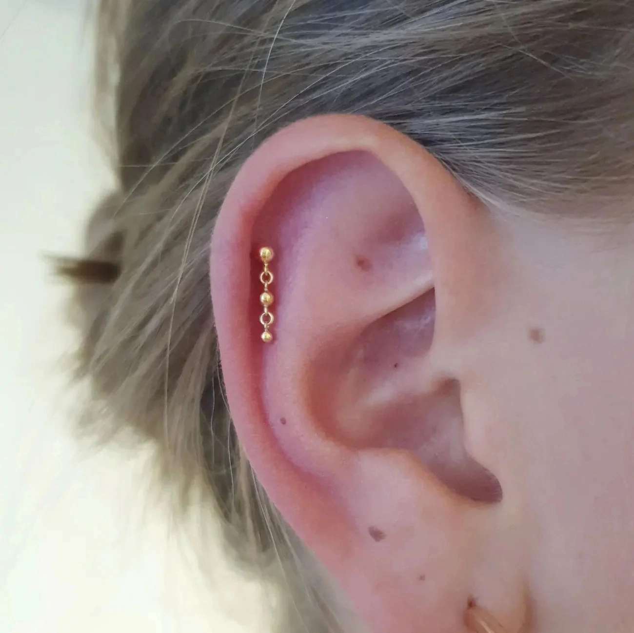 Inanna ozdoba push-in z żółtego złota 14k