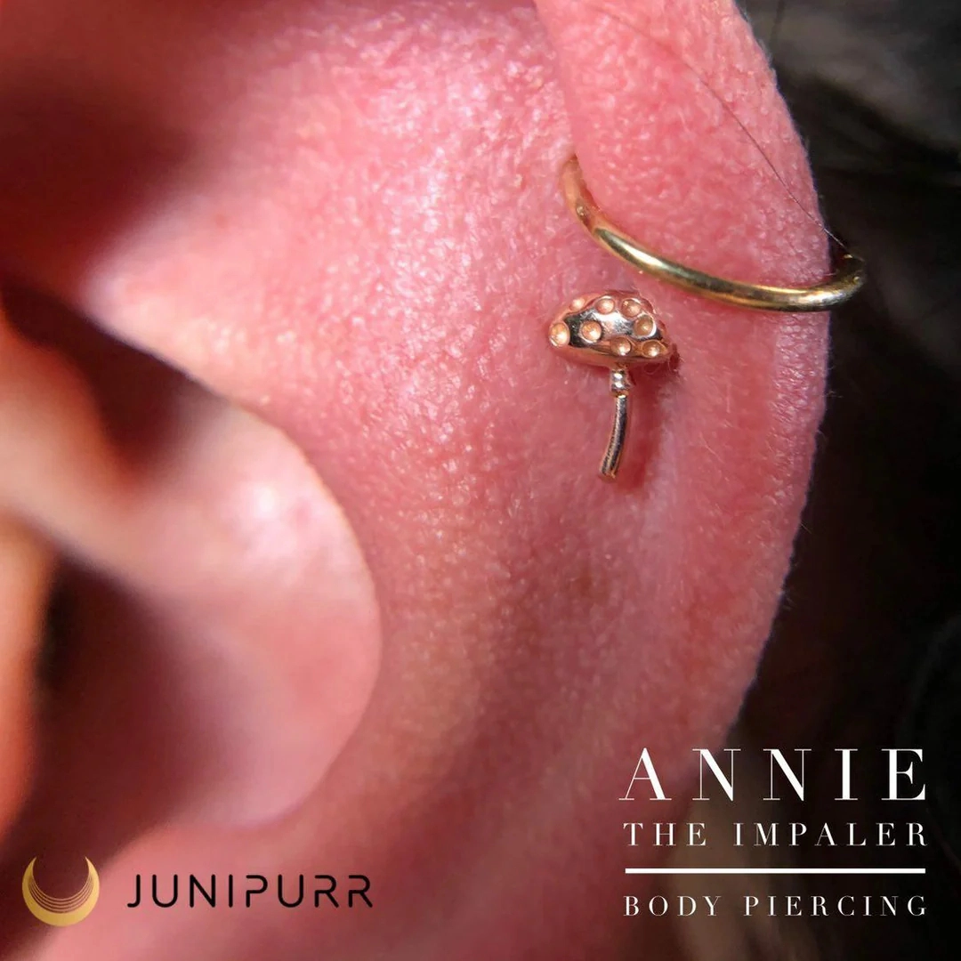 Dotty's Friend Spotty ozdoba push-in z żółtego złota 14k