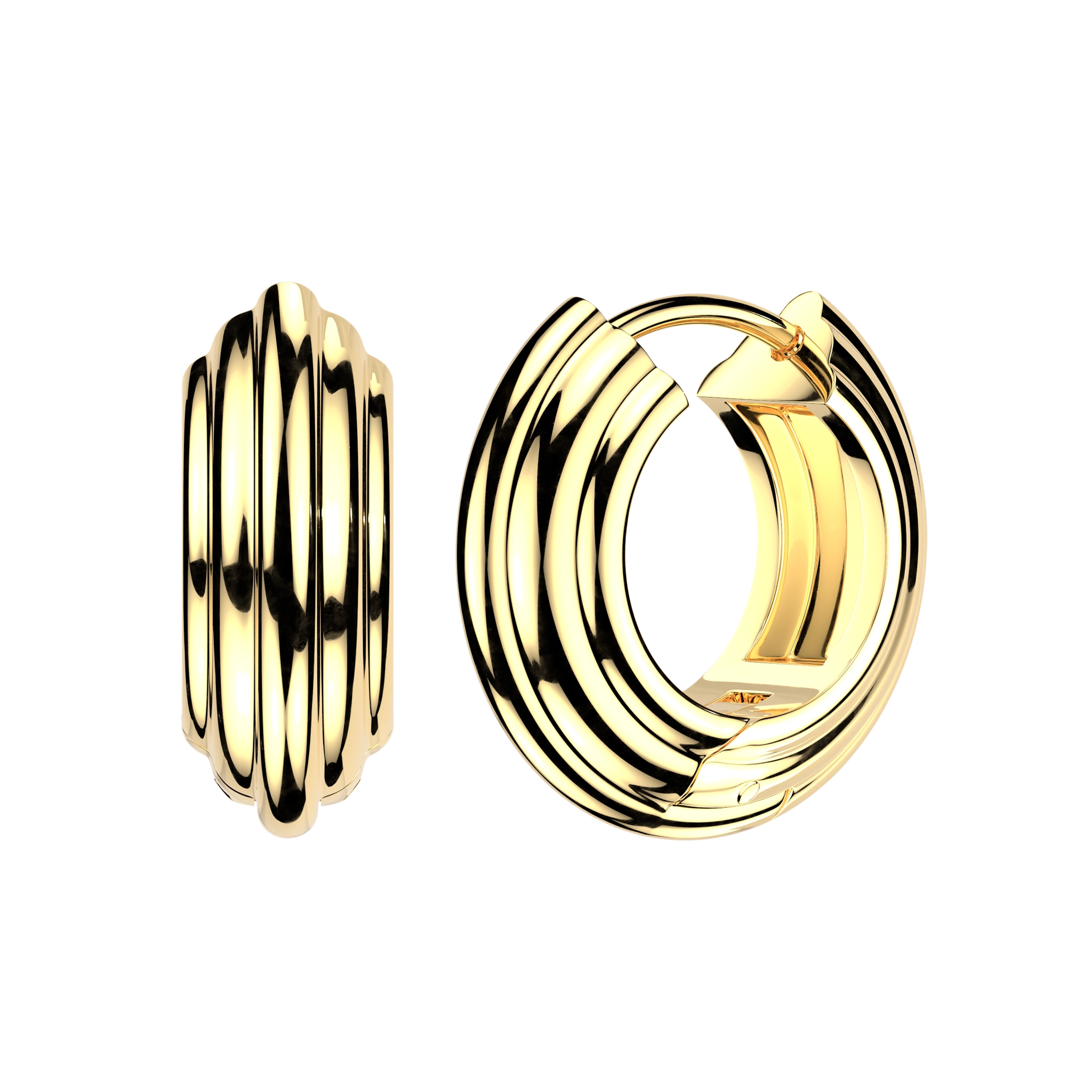 Złoty clicker do ucha  Multi ring