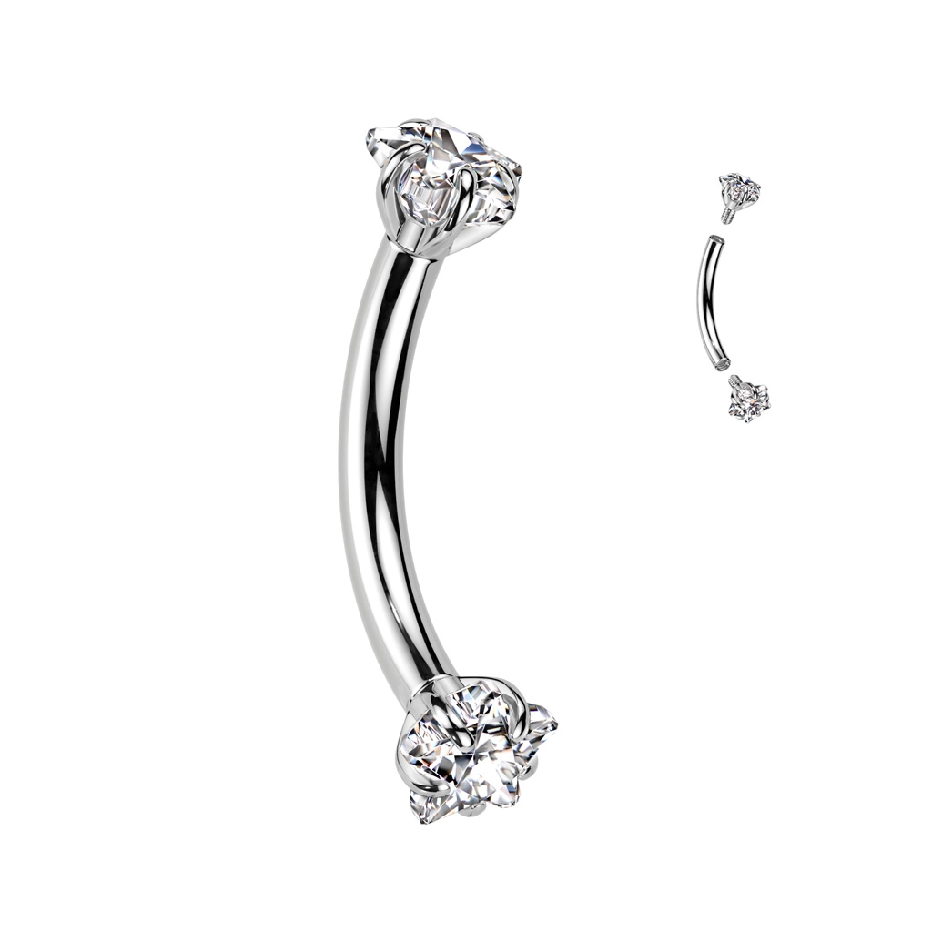 Tytanowy banan z białymi gwiazdkami