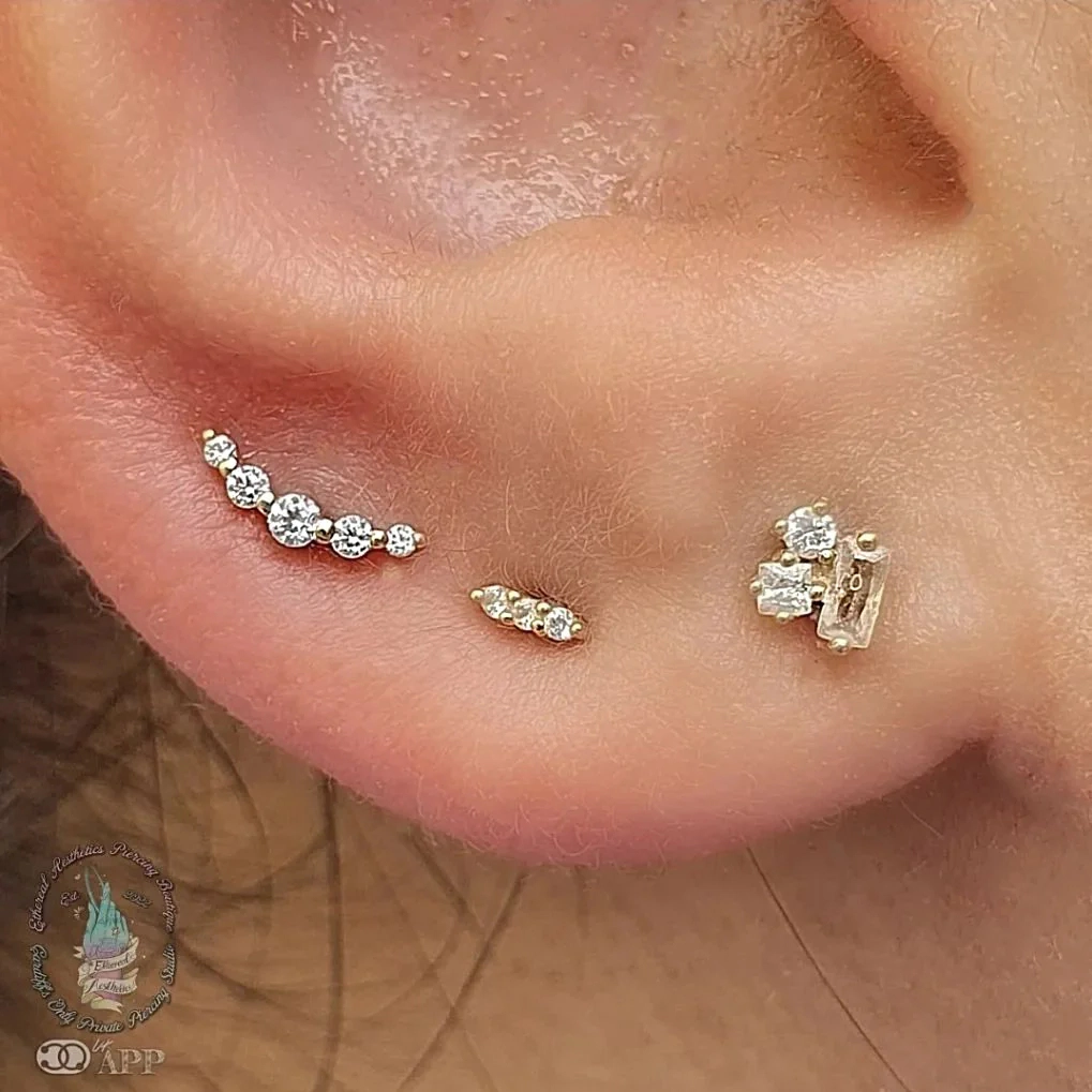 Mood ozdoba push-in z żółtego złota 14k