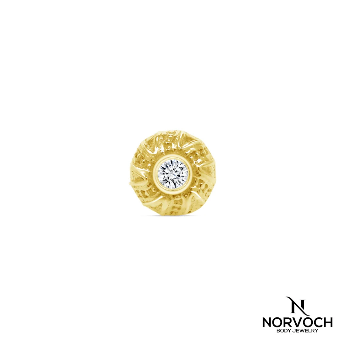 Nova push-in top 14k yellow gold