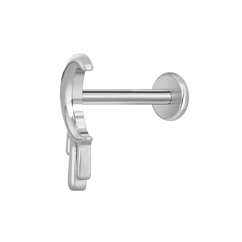Tytanowy labret Moon Drip