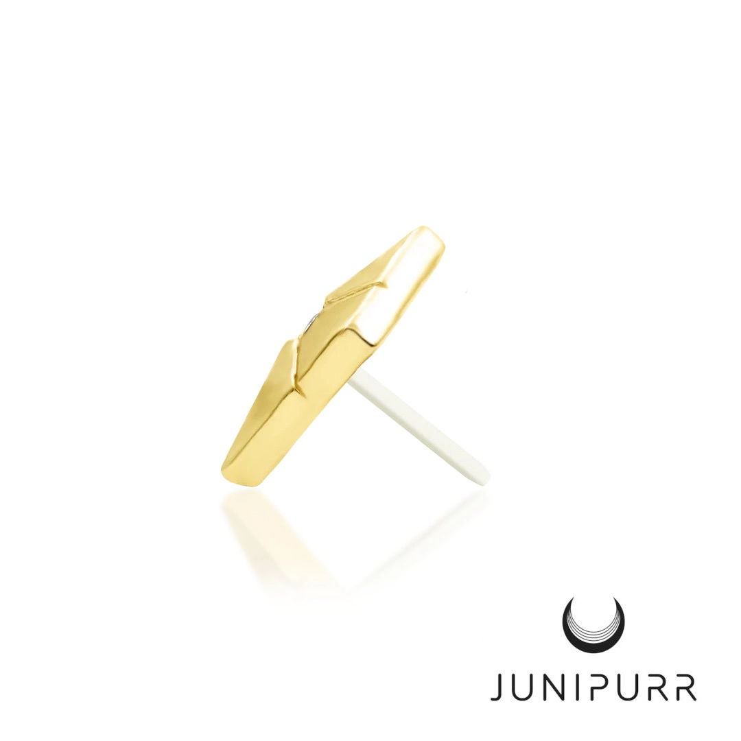 Vesper push-in top yellow gold 14k