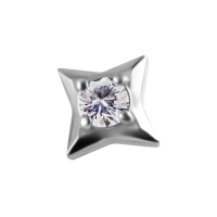 Estel push-in top with clear gem